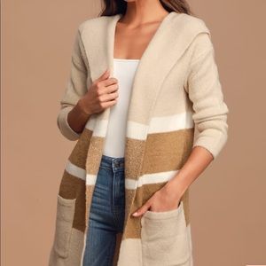 Cream and Brown sweater